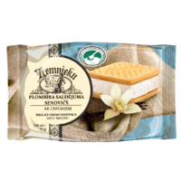 "Farmer`s" Milk ice cream sandwich with biscuits