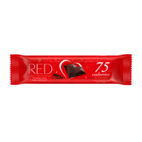 RED Delight no added sugar reduced calories dark chocolate. With sweeteners. 26g