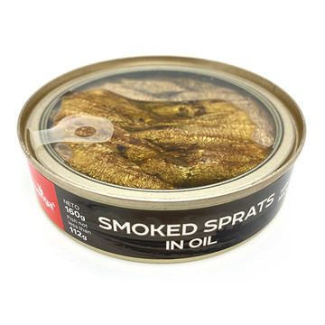 SMOKED SPRATS IN OIL 160G TR