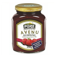 Raspberry jam with reduced calorie.