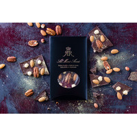 Al Mari Anni | Dark chocolate with handpicked pecans, hazelnuts, almonds and edible gold