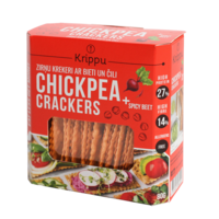 CHICKPEA CRACKERS WITH TOMATOES