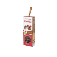 Candied cranberries in milk chocolate, 100g box