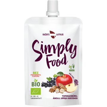 SUNROOT, APPLE AND BLACKCURRANT PUREE &quot;SIMPLY FOOD&quot;