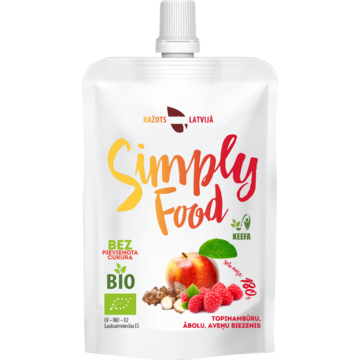 SUNROOT, APPLE AND RASPBERRY PUREE &quot;SIMPLY FOOD&quot;