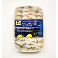 Lemon pickled mackerel fillet pieces