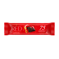 RED DELIGHT NO ADDED SUGAR REDUCED CALORIES MILK CHOCOLATE PRALINES WITH COCONUT FILLING. WITH SWEETENERS. 132G
