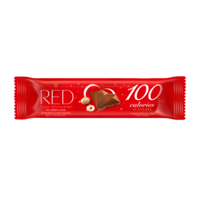 RED Delight no added sugar reduced calories hazelnut and macadamia milk chocolate. With sweeteners. 26g