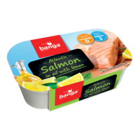 Salmon in oil with lemon flavour 120g