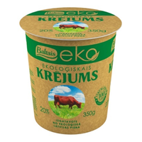 Baltais Eko sour cream 20%, 350g