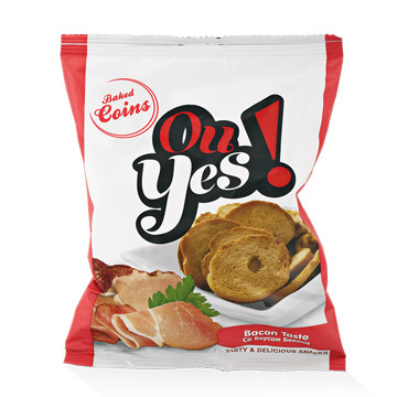 BAKED COINS &quot;OU YES&quot; WITH BACON FLAVOUR