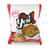 Baked coins "Ou Yes" with bacon flavour