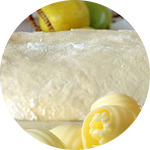 Yeast dough with margarine